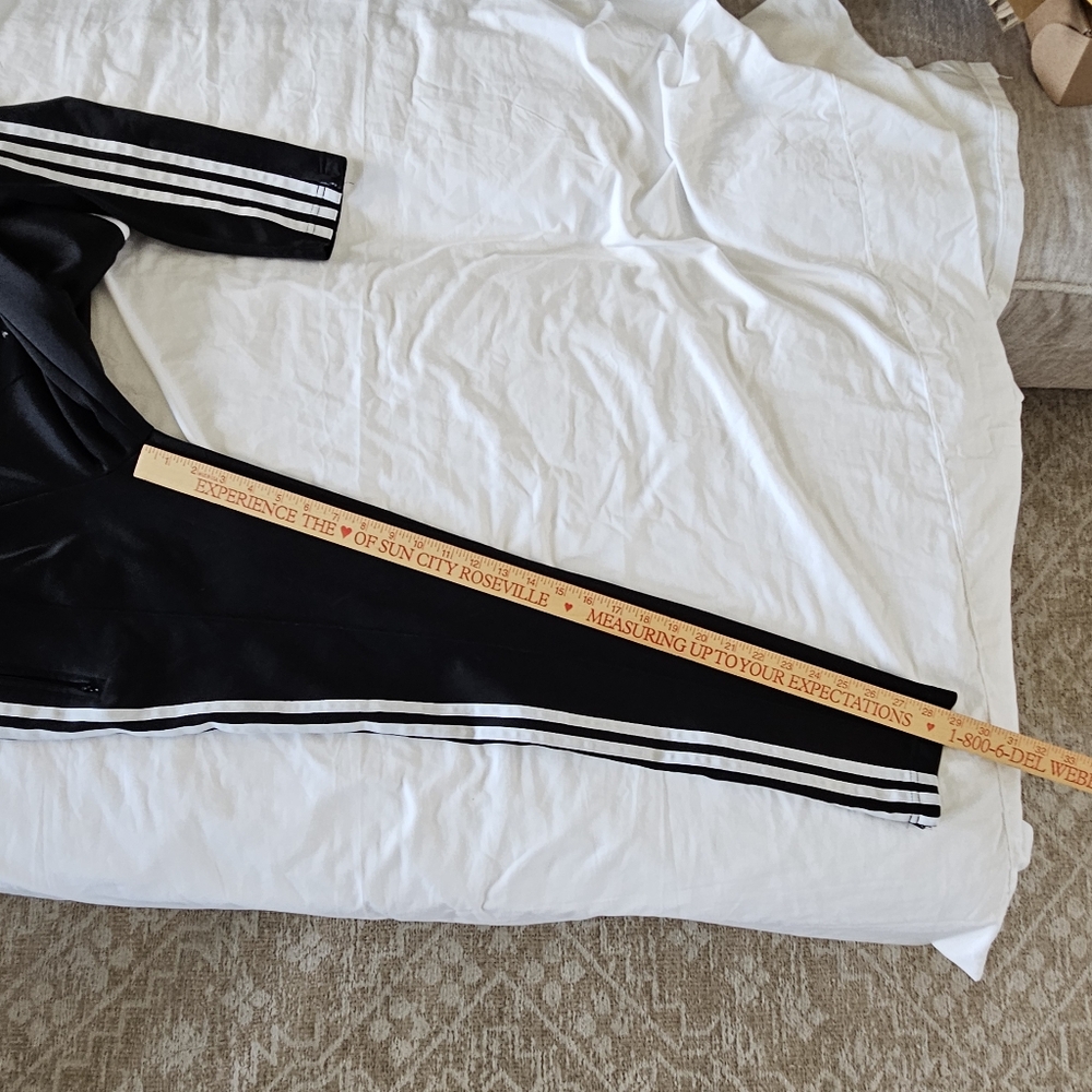 ❌️❌️SOLD❌️❌️Adidas Originals three stripe track jogger black pants women's XS - Picture 15 of 16